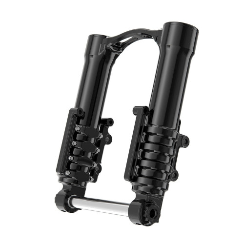 PartzBiz HD: 4424341-Arlen Ness Method No Flex Fork Legs + Guards Axial Caliper Harley Touring 14-Up