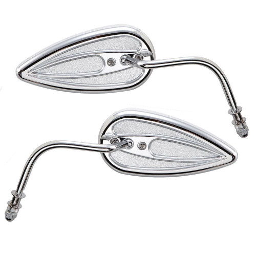 PartzBiz HD: 4424302-Arlen Ness 13-035 13-036 กระจกหยดน้ำตาซ้ายและขวา Chrome พร้อมก้านเหล็ก Universal 1901-2241; 1901-2242 262979; 262980 PartzBiz HD: 4424302-Arlen Ness 13-035 13-036 กระจกหยดน้ำตาซ้ายและขวา Chrome พร้อมก้านเหล็ก Universal 1901-2241; 1901-2242 262979; 262980