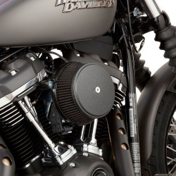 PartzBiz HD AN18-318 - Arlen Ness 18-318 สีดำ Big Sucker Stage 1 เครื่องฟอกอากาศสำหรับ Harley M8 17-Up ใหม่ที่ดีที่สุดที่กำหนดเอง touring softail bagger dresser chopper ตัวกรองอากาศอัพเกรดประสิทธิภาพทดแทน