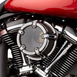 PartzBiz HD AN18-962 - Arlen Ness 18-962 Contrast Method Clear Series Stage 1 เครื่องฟอกอากาศ 01-17 T/C | 18-962