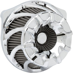 PartzBiz HD AN18-986 - Arlen Ness 18-986 Chrome Inverted Series Drift เครื่องฟอกอากาศ Breather Filter 17-19 Milwaukee Eight 8 Touring Bagger Dresser FLHT FLHX FLHR FLTR Softail 1010-2451 10102451 264330
