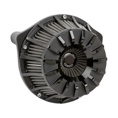 PartzBiz HD: 4424204-Arlen Ness 18-991 Black Inverted 15-Spoke Air Cleaner 08-16 Harley Davidson Touring Bagger Dresser Softail Dyna FXD FLST FXST FLHT FLHX FLTR FLHR 1010-2487 10102487 264333