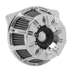 PartzBiz HD AN18-994 - Arlen Ness 18-994 Chrome Inverted 15-Spoke เครื่องฟอกอากาศ Breather Filter 91-19 Harley Sportster XL Sporty XL883 XL1200 1010-2461 10102461 264336