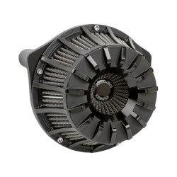 PartzBiz HD AN18-997 - Arlen Ness 18-997 Black Inverted Series 15-Spoke เครื่องฟอกอากาศ Breather Filter 17-19 Milwaukee Eight 8 Touring Bagger Dresser FLHT FLHX FLHR FLTR Softail 1010-2465 10102464 264339