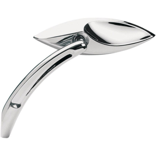 PartzBiz HD: 4424188-Arlen Ness 3-D Cat Eye Chrome Die Cast กระจกแฮนด์ด้านซ้าย Harley Metric | 13-068
