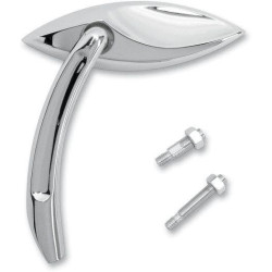 PartzBiz HD AN13-069 - Arlen Ness 3-D Cat Eye Chrome Die Cast กระจกแฮนด์ด้านขวา Harley Metric | 13-069