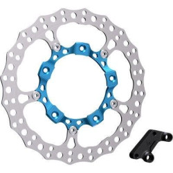 PartzBiz HD AN300-001 - Arlen Ness 300-001 14‚Äù Big Brake Rotor Kits Front Left Blue Harley Touring FLH/T