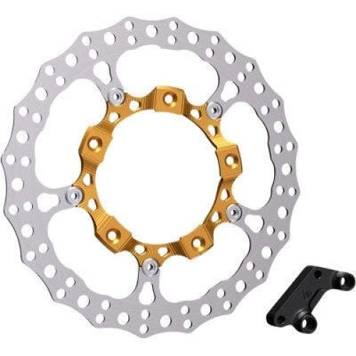 PartzBiz HD: 4424194-Arlen Ness 300-002 14” Big Brake Rotor Kits Front Left Gold Harley Touring FLH/T PartzBiz HD: 4424194-Arlen Ness 300-002 14” Big Brake Rotor Kits Front Left Gold Harley Touring FLH/T