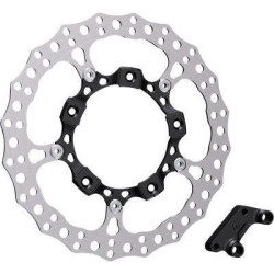 PartzBiz HD AN300-004 - Arlen Ness 300-004 14‚Äù Big Brake Rotor Kits Front Right Black Harley Touring FLH/T