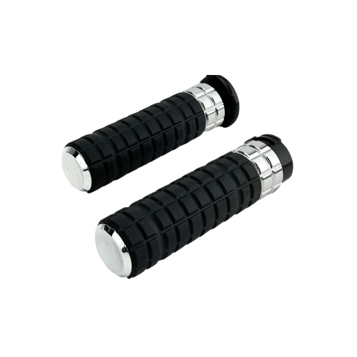 PartzBiz HD: 4424122-Arlen Ness 500-001 Chrome Speedliner Rubber Hand Grips Harley Cable Throttle | 500-001 PartzBiz HD: 4424122-Arlen Ness 500-001 Chrome Speedliner Rubber Hand Grips Harley Cable Throttle | 500-001