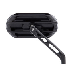 PartzBiz HD AN510-002 - Arlen Ness 510-002 Black Sidekick กระจกวงรี ขวา Harley Universal 0640-1452 06401452 Victory Indian Cruiser Touring Motorcycle