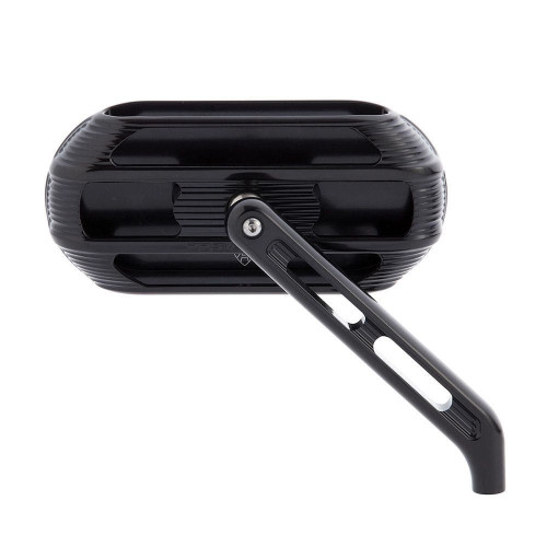 PartzBiz HD: 4424126-Arlen Ness 510-002 Black Sidekick กระจกวงรี ขวา Harley Universal 0640-1452 06401452 Victory Indian Cruiser Touring Motorcycle