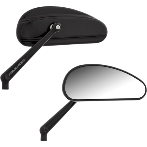 PartzBiz HD: 4424099-Arlen Ness 510-026 Black Downdraft Forged Mirror Set Standard & Metric Mount PartzBiz HD: 4424099-Arlen Ness 510-026 Black Downdraft Forged Mirror Set Standard & Metric Mount