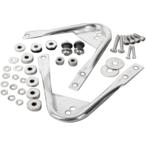 PartzBiz HD: 4424073-Arlen Ness 60-173 Chrome Tour Pack Tour Pak Docking Hardware Kit Harley 97-08