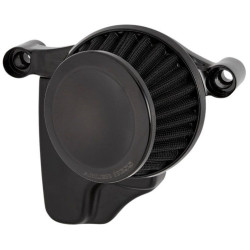 PartzBiz HD AN600-022 - Arlen Ness 600-022 Black Mini 22€∞ ชุดเครื่องฟอกอากาศ Harley Twin Cam 08-17