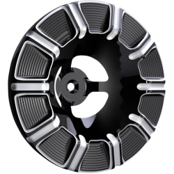 PartzBiz HD AN601-000 - Arlen Ness 601-000 ฝาครอบเครื่องฟอกอากาศ Velocity 10-Gauge สีดำ