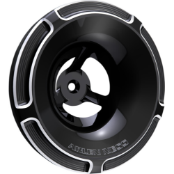 PartzBiz HD AN601-002 - Arlen Ness 601-002 ฝาครอบเครื่องฟอกอากาศแบบ Beveled Velocity สีดำ