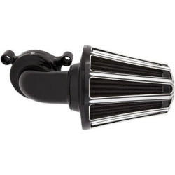PartzBiz HD AN81-035 - Arlen Ness 81-035 อลูมิเนียมสีดำ 10 Gauge Monster Sucker เครื่องฟอกอากาศ Harley M8 Touring Softail ที่ดีที่สุดประสิทธิภาพใหม่อุปกรณ์เสริมแบบกำหนดเองอัพเกรดเปลี่ยน Bagger Dresser เครื่องยนต์มอเตอร์ไอดี