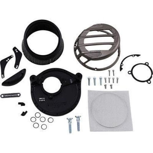 PartzBiz HD: 4424005-Arlen Ness 81-310 Titanium Sidekick Monster Sucker Air Cleaner Harley Twin Cam 08-17 Touring Softail M8 Milwaukee