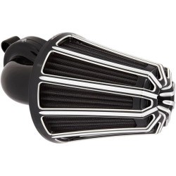 PartzBiz HD AN81-007 - Arlen Ness Black 10 Gauge Monster Sucker เครื่องฟอกอากาศ Harley Touring TBW 08-16 | 81-007