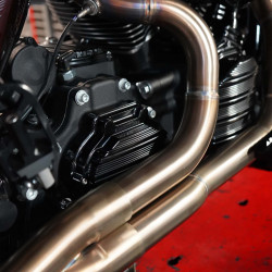PartzBiz HD AN03-814 - Arlen Ness สีดำ 10 เกจ Transmission Side Cover Cable Harley Big Twin 06-21