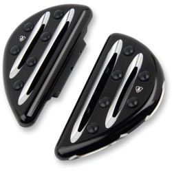 PartzBiz HD AN06-867 - Arlen Ness Black Anodized Deep Cut Rear Passenger Floorboards for Harley 93-17 | 06-867 PartzBiz HD AN06-867 - Arlen Ness Black Anodized Deep Cut Rear Passenger Floorboards for Harley 93-17 | 06-867