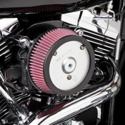 PartzBiz HD AN18-563 - Arlen Ness Black Backing Plate Stage 1 Big Sucker Air Cleaner สำหรับ 99-01 Harley Injected Touring Models | 18-563