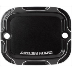 PartzBiz HD AN03-409 - Arlen Ness Black Beveled Front Brake Master Cylinder Cover Harley 08-16  | 03-409