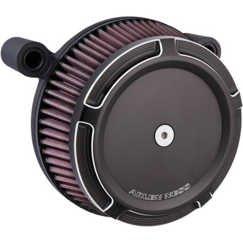 PartzBiz HD: 4423898-Arlen Ness Black Big Sucker Stage I Air Cleaner w/ Beveled Cover M8  17-18 | 18-309