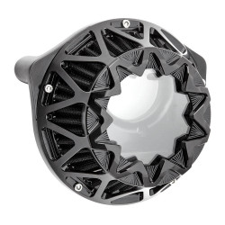 PartzBiz HD AN600-043 - Arlen Ness Black Crossfire Performance เครื่องฟอกอากาศ Harley TC 00-17