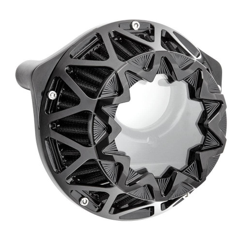 PartzBiz HD: 4423866-Arlen Ness Black Crossfire Performance Intake Air Cleaner Harley TC 00-17