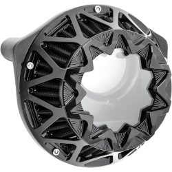 PartzBiz HD AN600-045 - Arlen Ness เครื่องกรองอากาศ All Black Crossfire Performance Harley TC 00-17