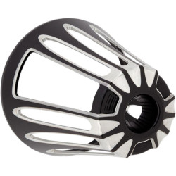 PartzBiz HD AN81-102 - ฝาครอบ Arlen Ness Black Deep Cut สำหรับเครื่องฟอกอากาศ Monster Sucker Harley | 81-102 PartzBiz HD AN81-102 - ฝาครอบ Arlen Ness Black Deep Cut สำหรับเครื่องฟอกอากาศ Monster Sucker Harley | 81-102