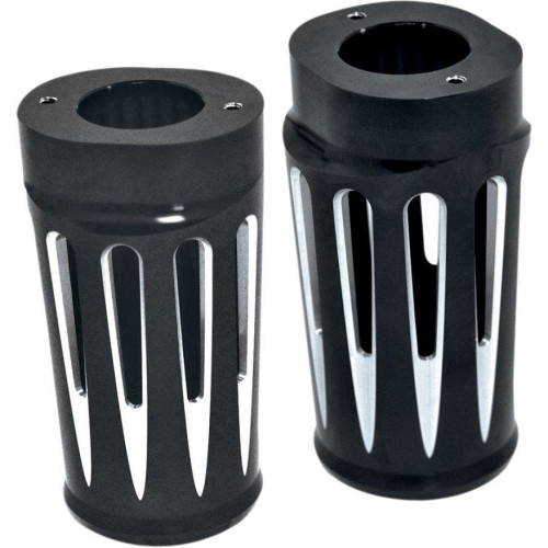 PartzBiz HD: 4423842-Arlen Ness Black Deep Cut Upper Fork Boot Slider Covers สำหรับ Harley 86-13 FLST | 20-024 PartzBiz HD: 4423842-Arlen Ness Black Deep Cut Upper Fork Boot Slider Covers สำหรับ Harley 86-13 FLST | 20-024