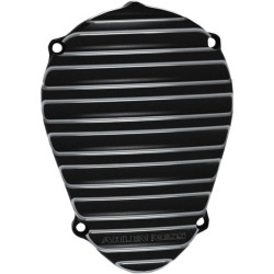 PartzBiz HD ANI-1167 - Arlen Ness Black Finned Cam Cover Cover Indian w/ 111" Thunderstroke Engine | I-1167