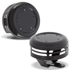 PartzBiz HD AN03-591 - Arlen Ness Black Horn Cover for Harley Models- Points Cover Insert Not Included | 03-591