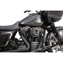 PartzBiz HD AN18-941 - Arlen Ness Black Inverted Series 10-Gauge Stage 1 เครื่องฟอกอากาศ Harley FLH 08-15 | 18-941