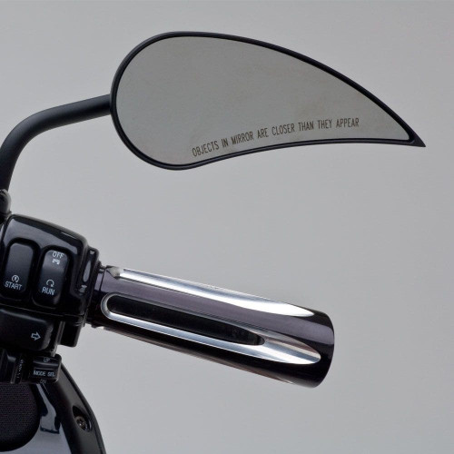 PartzBiz HD: 4423828-Arlen Ness Black RAD III Teardrop Handlebar Mirrors Steel Stem Harley & Metric Pair PartzBiz HD: 4423828-Arlen Ness Black RAD III Teardrop Handlebar Mirrors Steel Stem Harley & Metric Pair