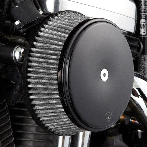 PartzBiz HD: 4423804-Arlen Ness Black Stage 1 Big Sucker Air Stainless Filter w/ Cover Harley 93-99 | 50-337 PartzBiz HD: 4423804-Arlen Ness Black Stage 1 Big Sucker Air Stainless Filter w/ Cover Harley 93-99 | 50-337