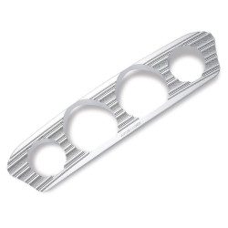 PartzBiz HD AN30-340 - Arlen Ness Chrome 10 Gauge Inner Fairing Dash Trim Harley FLH/T 14-16 Batwing | 30-340