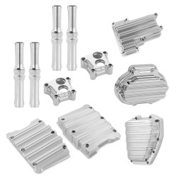 PartzBiz HD AN91-122 - Arlen Ness Chrome 10 Gauge มอเตอร์เกียร์ แพ็คเกจฝาครอบเครื่องยนต์ไฮดรอลิก | 91-122 PartzBiz HD AN91-122 - Arlen Ness Chrome 10 Gauge มอเตอร์เกียร์ แพ็คเกจฝาครอบเครื่องยนต์ไฮดรอลิก | 91-122