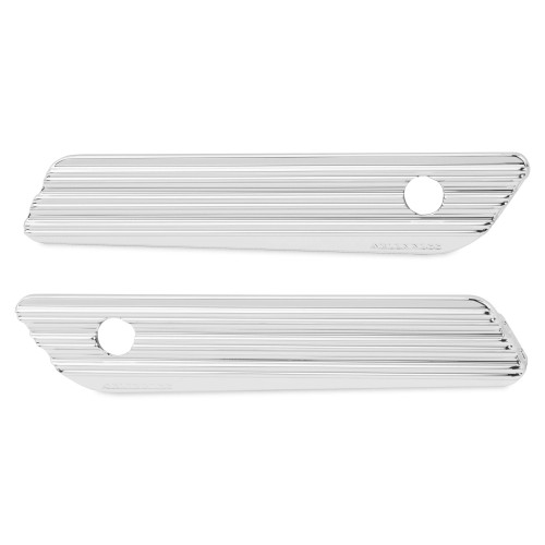 PartzBiz HD: 4423758-Arlen Ness Chrome 10 Gauge Saddlebag Latch Hinge Covers for Harley 14-21 | 03-609 PartzBiz HD: 4423758-Arlen Ness Chrome 10 Gauge Saddlebag Latch Hinge Covers for Harley 14-21 | 03-609