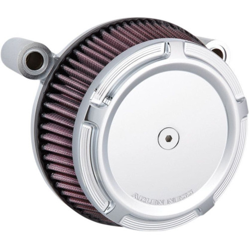 PartzBiz HD: 4423719-Arlen Ness Chrome Big Sucker Stage I Air Cleaner w/ Beveled Cover M8  17-18 | 18-314