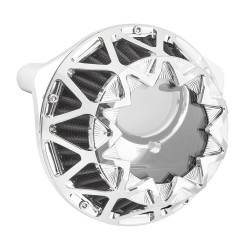 PartzBiz HD AN600-048 - Arlen Ness Chrome Crossfire Performance กรองอากาศ Harley M8 17-Up