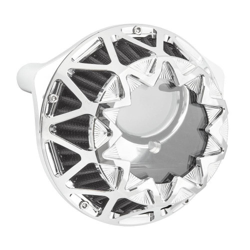 PartzBiz HD: 4423728-Arlen Ness Chrome Crossfire Performance Intake Air Cleaner Harley TC 00-17 PartzBiz HD: 4423728-Arlen Ness Chrome Crossfire Performance Intake Air Cleaner Harley TC 00-17