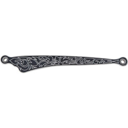 PartzBiz HD AN19-915 - Arlen Ness สีดำแกะสลัก Shift Linkage สำหรับ Harley FLHT & FL/FX Softail 84-15 | 19-915