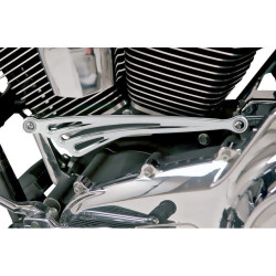 PartzBiz HD AN19-912 - Arlen Ness Chrome Deep Cut Flat Shift Linkage สำหรับ Harley Touring FLH/T 84-15 | 19-912 PartzBiz HD AN19-912 - Arlen Ness Chrome Deep Cut Flat Shift Linkage สำหรับ Harley Touring FLH/T 84-15 | 19-912