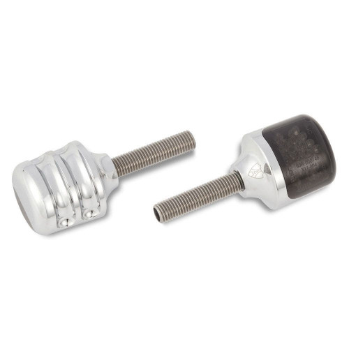 PartzBiz HD: 4423678-Arlen Ness Chrome Fluted 1‚Ä≥ Billet Bullet Red LED Turn Signals Harley Custom 12-728 263853 touring softail dyna davidson electra road street king glide sli low fat boy bob deluxe 