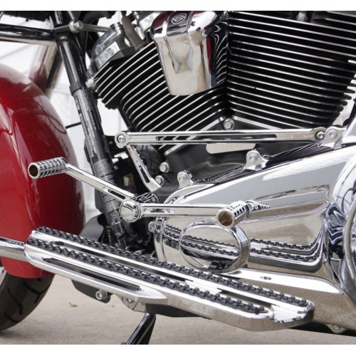 PartzBiz HD: 4423662-Arlen Ness Chrome SpeedLiner Heel Toe Brake Shift Foot Controls Harley FLHT 00-07 | 420-102 & 420-107 PartzBiz HD: 4423662-Arlen Ness Chrome SpeedLiner Heel Toe Brake Shift Foot Controls Harley FLHT 00-07 | 420-102 & 420-107