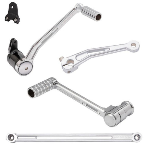 PartzBiz HD: 4423663-Arlen Ness Chrome SpeedLiner Toe Brake Shift Foot Controls Harley Baggers 00-07 | 420-105 & 420-027 PartzBiz HD: 4423663-Arlen Ness Chrome SpeedLiner Toe Brake Shift Foot Controls Harley Baggers 00-07 | 420-105 & 420-027